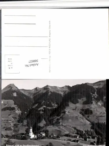 500027,Raggal im Großwalsertal Totale Bergkulisse pub Risch-Lau 12736