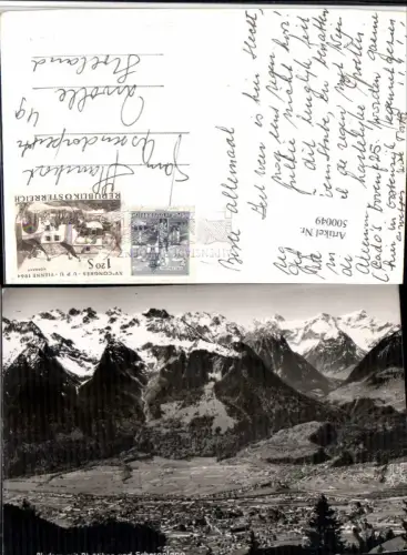 500049,Bludenz Totale m. Rhätikon u. Scesaplana Bergkulisse