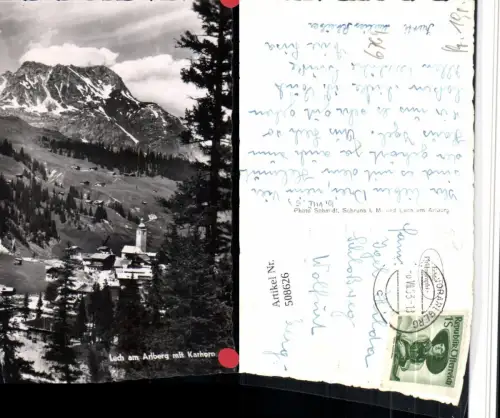508626,Lech am Arlberg Totale m. Karhorn Bergkulisse