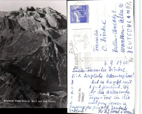 508627,Wormser-Hütte Berghütte b. Schruns m. Drei Türme Bergkulisse pub Foto Wolf
