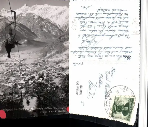 508628,Schruns Totale Sessellift Kapellalpe Bergkulisse Winterbild pub Foto Wolf