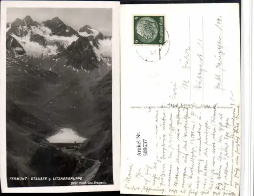 508637,Fermunt-Stausee b. Gaschurn geg. Litzner Bergkulisse pub Risch-Lau 9867