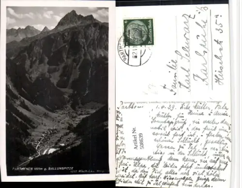 508639,Parthenen Partenen Totale geg. Ballunspitze Bergkulisse pub Risch-Lau 5252