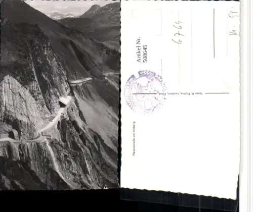 508645,Flexenstraße b. Zürs Lech am Arlberg Bergkulisse