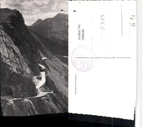 508646,Flexenstraße b. Zürs Lech am Arlberg Bergkulisse