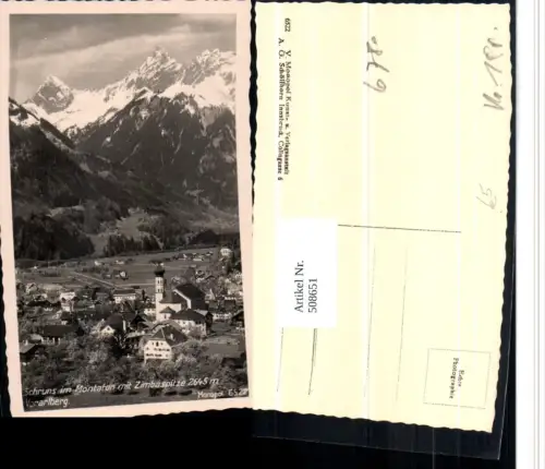 508651,Schruns im Montafon Totale m. Zimbaspitze Bergkulisse