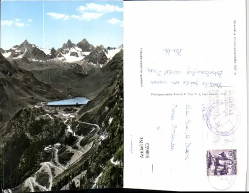 508653,Silvretta Hochalpenstraße b. Schruns Stausee Bergkulisse