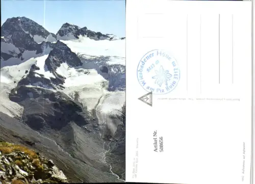 508656,Piz Buin b. Schruns m. Kleinem Buin Bergkulisse