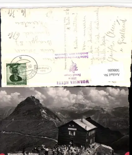 508686,Wormserhütte Berghütte b. Schruns Bergkulisse pub Foto Schmidt