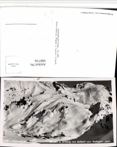 508716,Stuben am Arlberg Totale m. Abfahrt vom Walfagehr Joch pub Risch-Lau 1481
