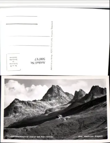 508717,Heilbronnerhütte Berghütte b. Gaschurn Bergkulisse pub Risch-Lau 3242