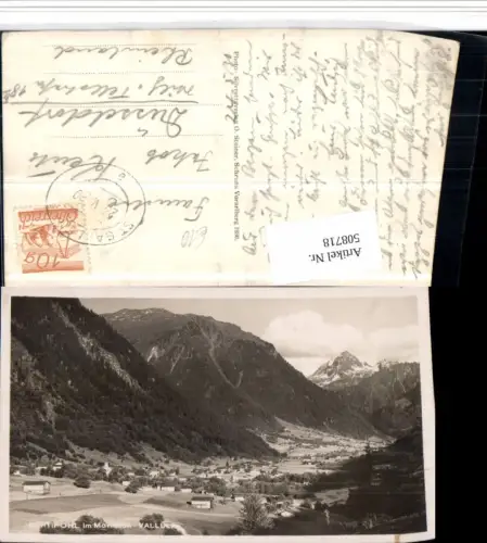 508718,Gortipohl im Montafon Totale Bergkulisse