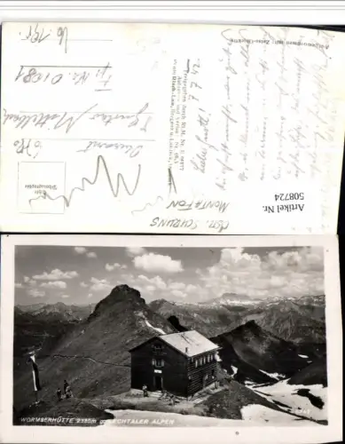 508724,Wormserhütte Berghütte b. Schruns Bergkulisse pub Risch-Lau 6943