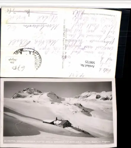 508725,Wiesbadener-Hütte Berghütte b. Partenen Bergkulisse pub Risch-Lau 4243