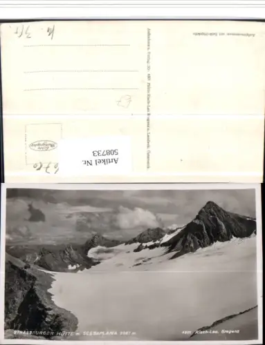 508733,Strassburger-Hütte Berghütte b. Brand Bergkulisse pub Risch-Lau 4301