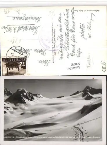 508751,Ochsenkopf Dreiländerspitze b. Gaschurn Bergkulisse pub Risch-Lau 4225