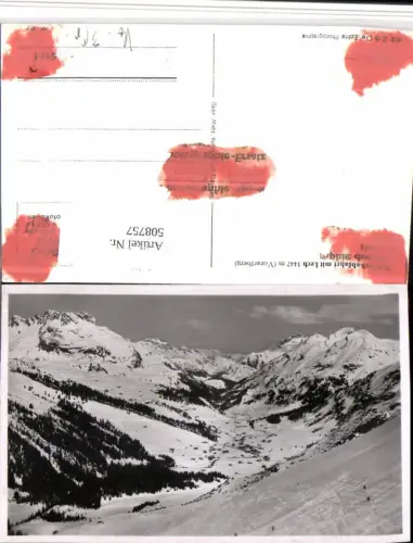 508757,Lech am Arlberg Totale Bergkulisse Winterbild