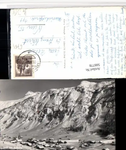 508778,Lech am Arlberg Totale Bergkulisse Winterbild pub Foto Schmidt