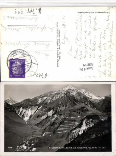 508779,Stuben am Arlberg Totale m. Flexenstraße Bergkulisse pub Risch-Lau 3054