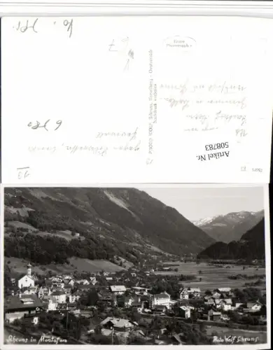 508783,Schruns im Montafon Totale Bergkulisse pub Foto Wolf