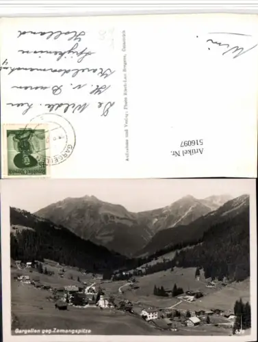 516097,Gargellen Totale geg. Zamangspitze Bergkulisse pub Risch-Lau 571
