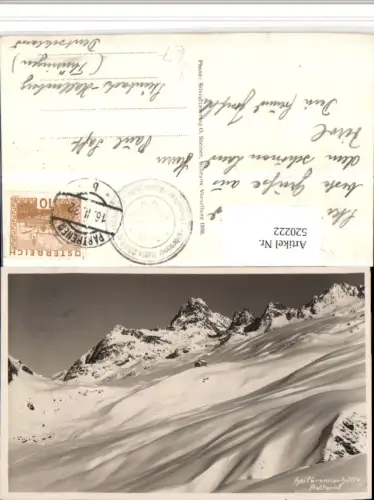 520222,Heilbronnerhütte Berghütte b. Gaschurn Bergkulisse pub O. Steiner