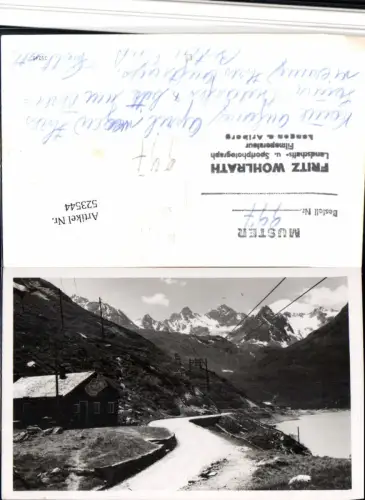 523544,Autograph Langen Arlberg Fritz Wohlrath Fotograf Musterkarte
