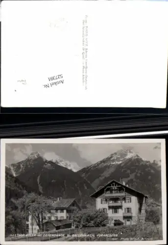 527391,St. Gallenkirch im Montafon Gasthof Adler pub Wolf 1697