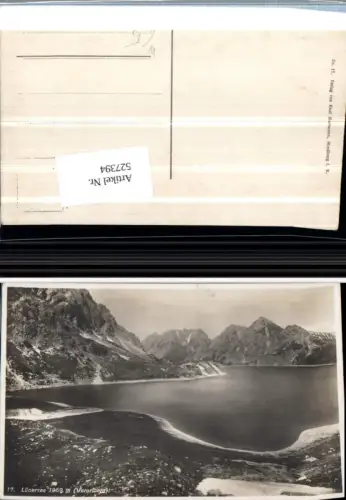 527394,Foto-AK Lünersee bei Brand Bludenz 1930