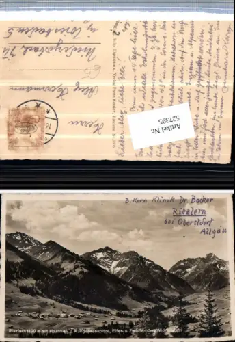 527395,Riezlern im Montafon m. Hammer Elfer Zwölferhorn