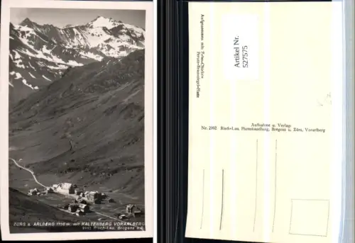 527575,Zürs am Arlberg m. Kaltenberg pub Risch Lau 2992