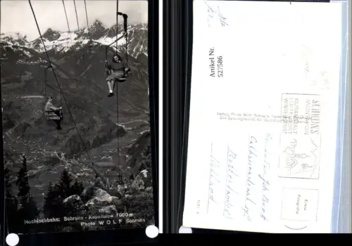 527586,Schruns im Montafon Hochjochbahn Kapellalpe Sessellift pub Wolf