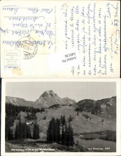549136,Bludenz Körbersee b. Schröcken Widderstein pub Risch Lau 653