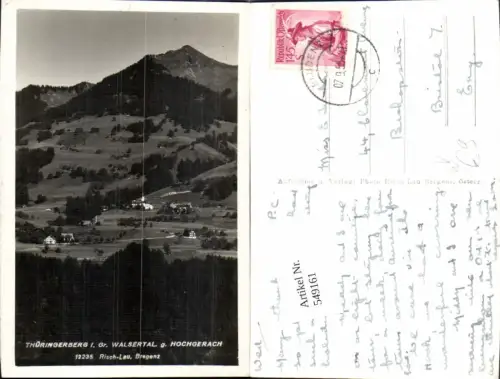 549161,Tolle AK Thüringerberg Walsertal Bludenz pub Risch Lau 12235