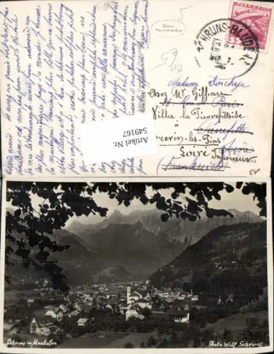 549167,Schruns im Montafon Bahnpost Schruns Bludenz Zug 191pub Wolf