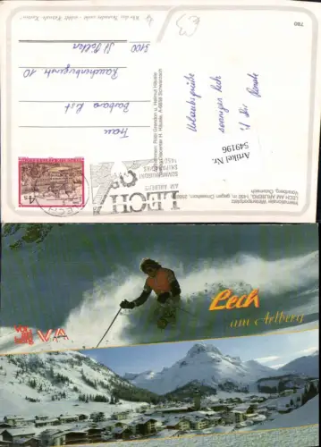 549196,Lech am Arlberg Ski Skifahrer