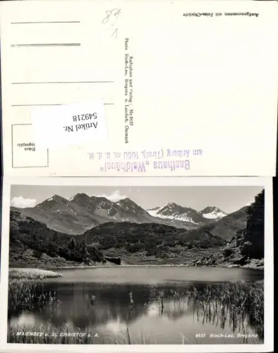 549218,Maiensee b. St. Christoph am Arlberg pub Risch Lau 8637