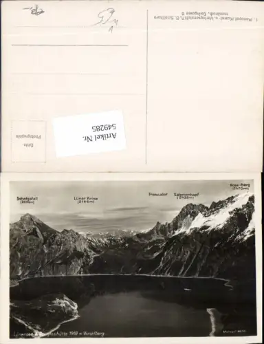 549285,Lünersee Douglashütte Brand Bludenz