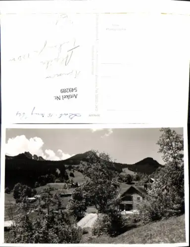 549289,tolle AK Tschengla b. Bludenz Bürs Brand Pension Alpila