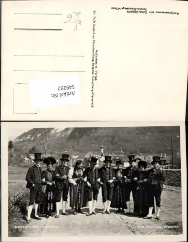 549292,Montafon Schruns Montafoner Trachten Tracht Volkstracht pub Risch Lau 7429