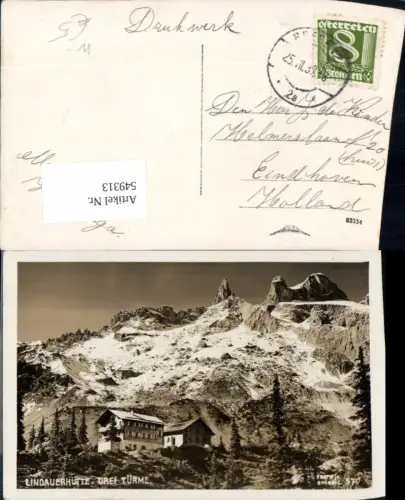 549313,Lindauerhütte b. Schruns m. Drei Türme pub Fritz jr. 570