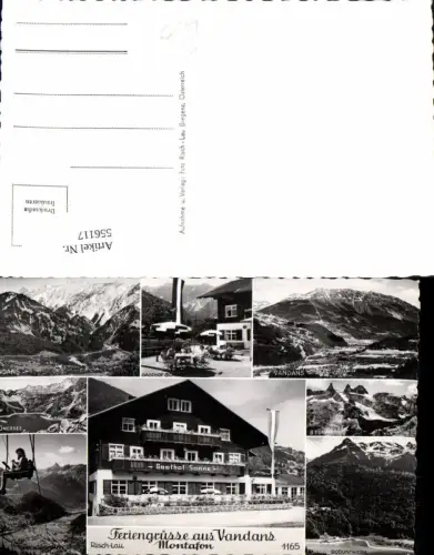 556117,Vandans im Montafon Gasthof Sonne pub Risch Lau 1165