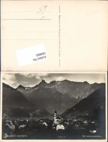 584005,Schruns im Montafon Ansicht pub Risch-Lau 721