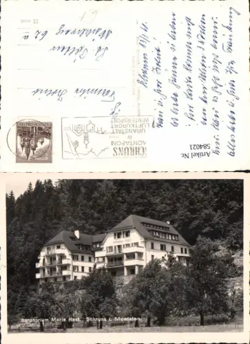 584021,Schruns im Montafon Sanatorium Maria Rast