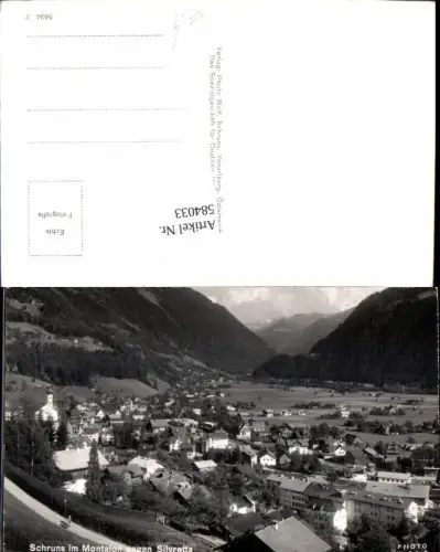 584033,Foto Ak Schruns im Montafon geg. Silvretta