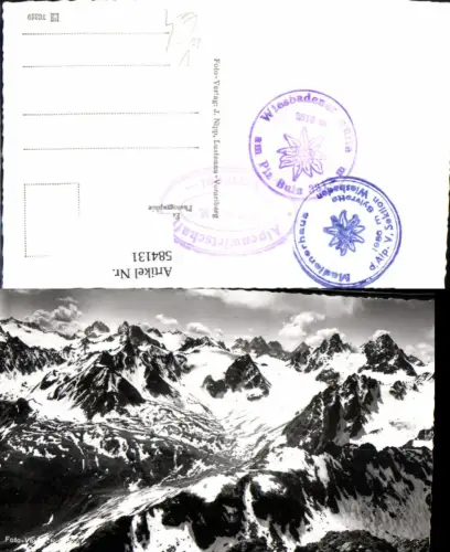 584131,Foto Ak Silvretta Panorama Partenen Gaschurn pub J. Nipp
