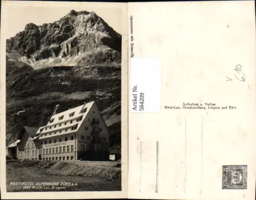 584209,Zürs Lech am Arlberg Post-Hotel Alpenrose pub Risch-Lau 2603