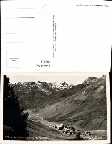 584211,Foto Ak Zürs Lech am Arlberg m. Flexenpass pub Risch-Lau 8575