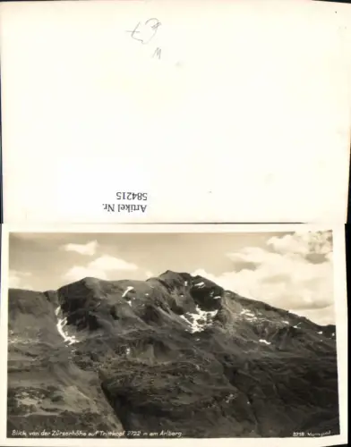 584215,Foto Zürs Lech am Arlberg Blick v. d. Zürserhöhe auf Trittkopf