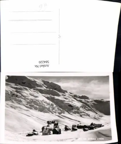 584220,Foto Ak Zürs Lech am Arlberg Totale i. Winter
